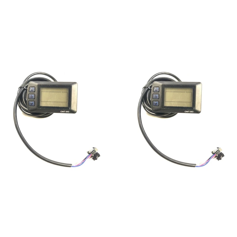 

2X Electric Bicycle Accessories OMT-M3 36V48V LCD Display With Accessories For E-Bike LCD Control Panel Accessories