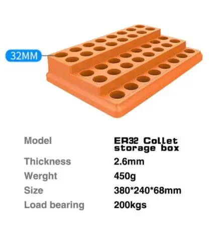 

Ящик для хранения цанг ER11 ER16 ER20 ER25 ER32