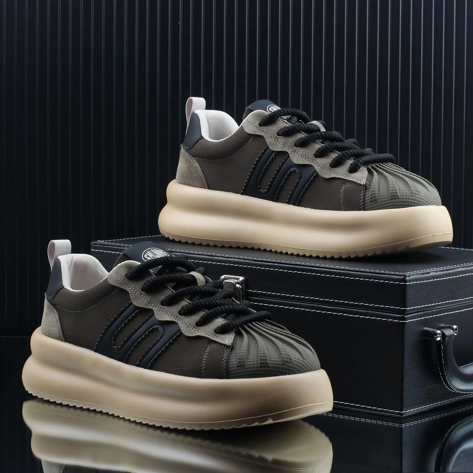 Мужская обувь 2024 осенне-зимние новые туфли для досок мужская повседневная на