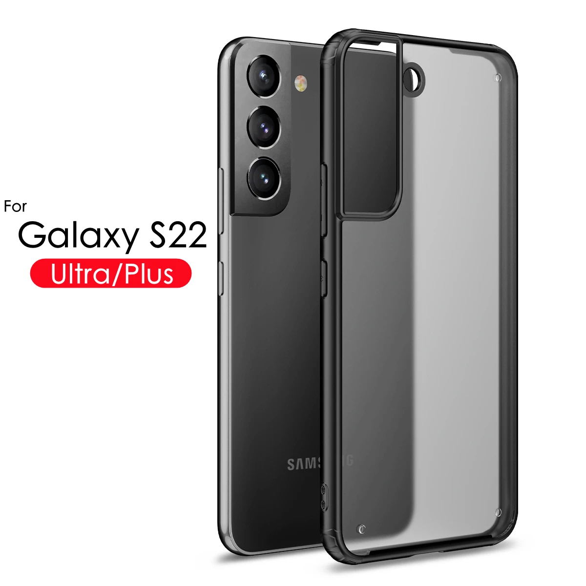 

Transparent Matte Case For Samsung S22 Ultra/S22Plus Thin Clear Cover Case on S22ultra S22Pro 5G Bumper For Galaxy S22 Funda