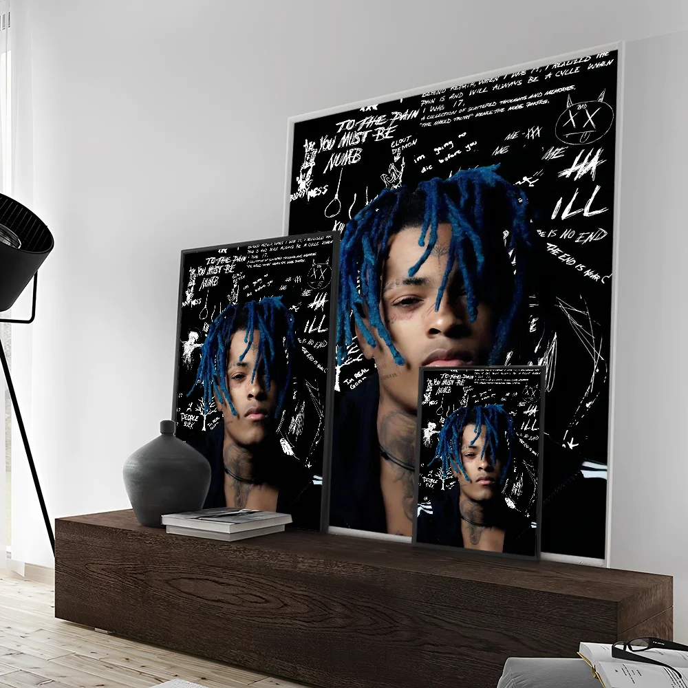 Рэпер X-XXXTentacion 17 винтажные постеры липкая ретро наклейка из крафт-бумаги сделай