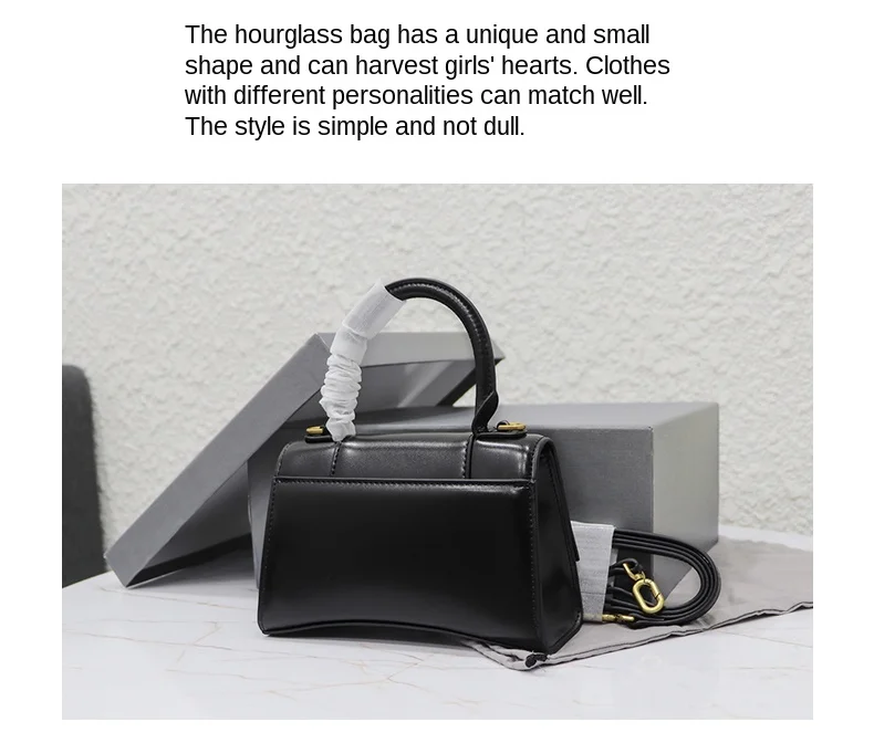 

Famous brand bag women 2022 new hourglass bag shoulder messenger bag leather designer handbag fashion casual women's bag