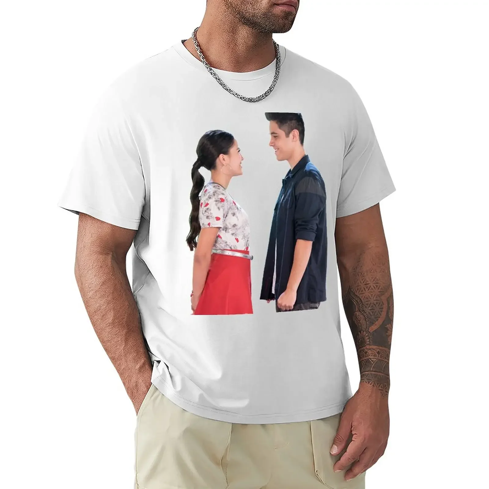 Футболка мужская быстросохнущая из хлопка в стиле оверсайз