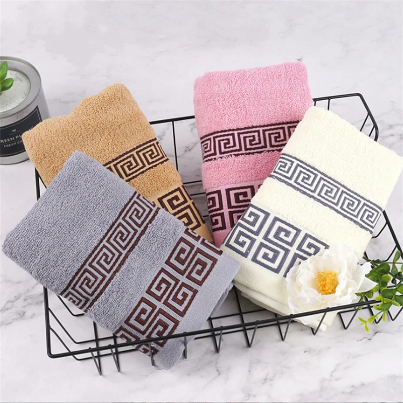 

Pure Cotton Towel Absorbent Adult Towels Solid Color Soft Quick-Dry Face Hand Shower Towel For Washcloth