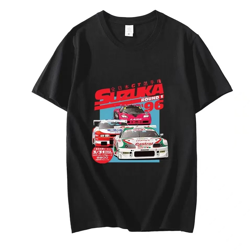 Футболка Lancia Martini Trio с круглым вырезом Martinis Racing Classic Мужская футболка из