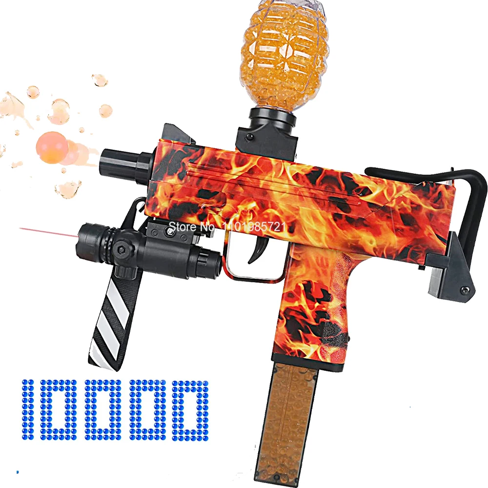 

Новинка, усовершенствованный автоматический Шар-бластер UZI Gel для страйкбола, игрушечный пистолет для игр на открытом воздухе, пистолет для детей и взрослых