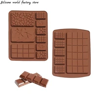 silicone world silicone chocolate mold waffle mold non stick cake mould jelly candy 3d diy molds kitchen accessories baking tool