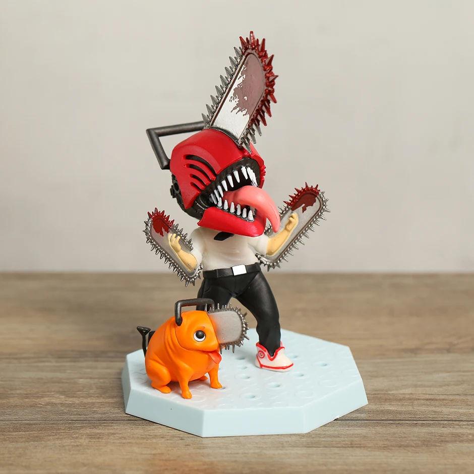 

16.5cm Chainsaw Man Cute Denji & Pochita Anime Figure PVC Collection Model Toy