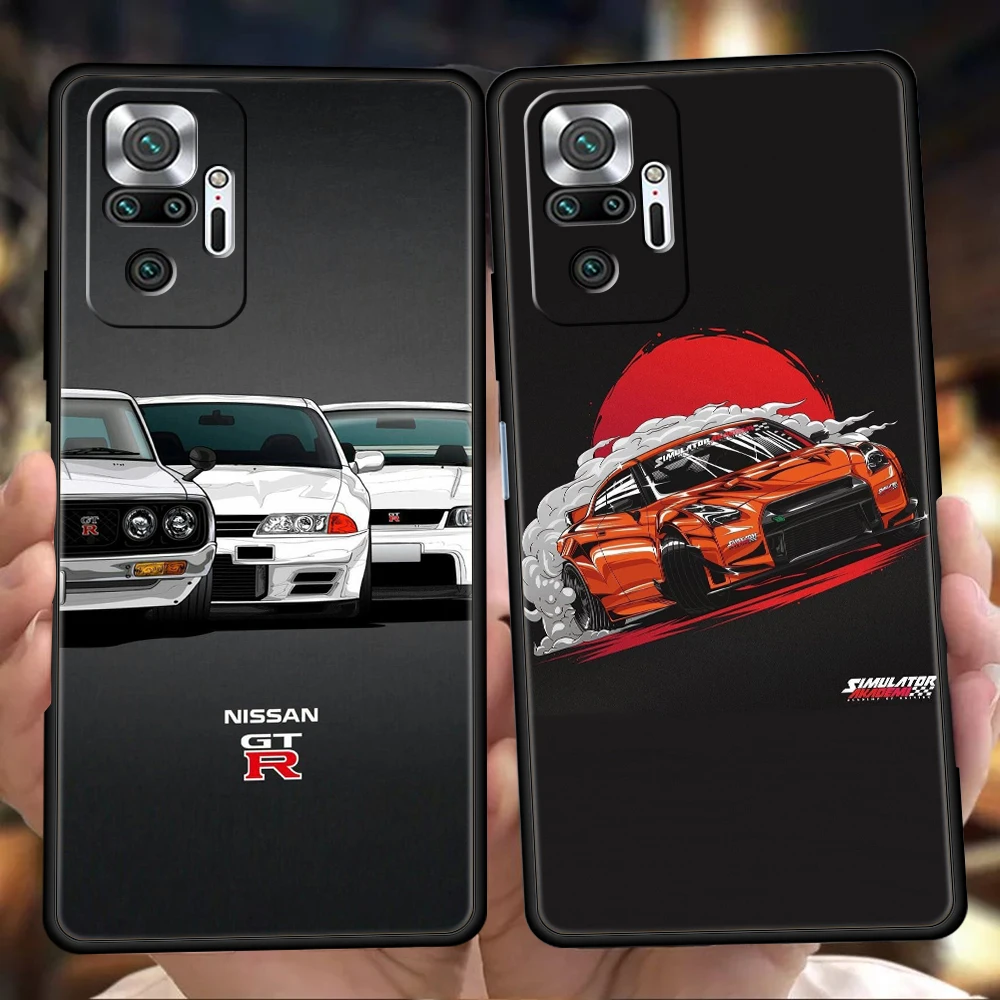 

JDM Sports Car Phone Case for Xiaomi Redmi NOTE 12 Pro K40 Gaming K50 8A 9T 9A 9C Note 8 8T 9 9S 10 11 Pro Plus Soft Shell Coque