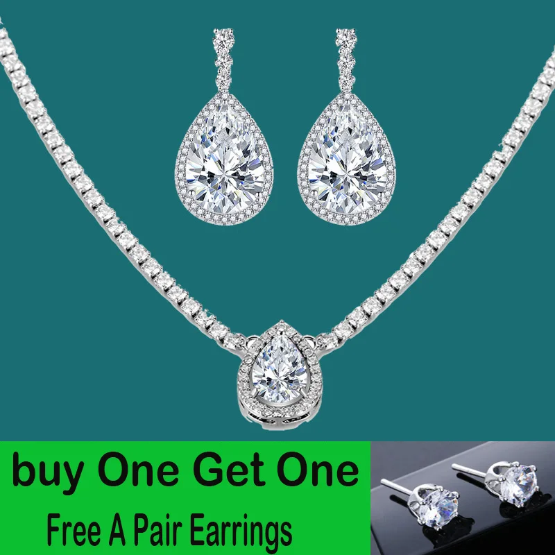 

Комплект из колье и серёг, из серебра 925 пробы