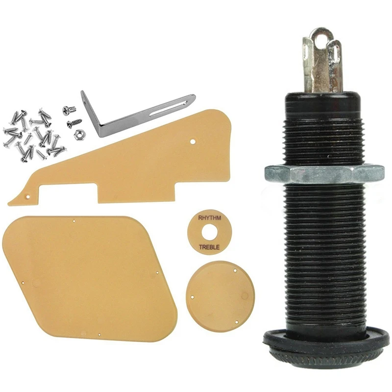 

1X гитара/Встроенный выходной разъем-черный цвет и 1 комплект встроенных/полостей/переключателей