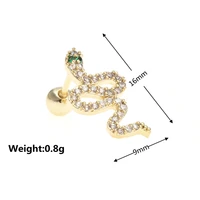 2022 new cold wind snake ear stud high cold temperament snake earrings for women jewelry earring set wholesale