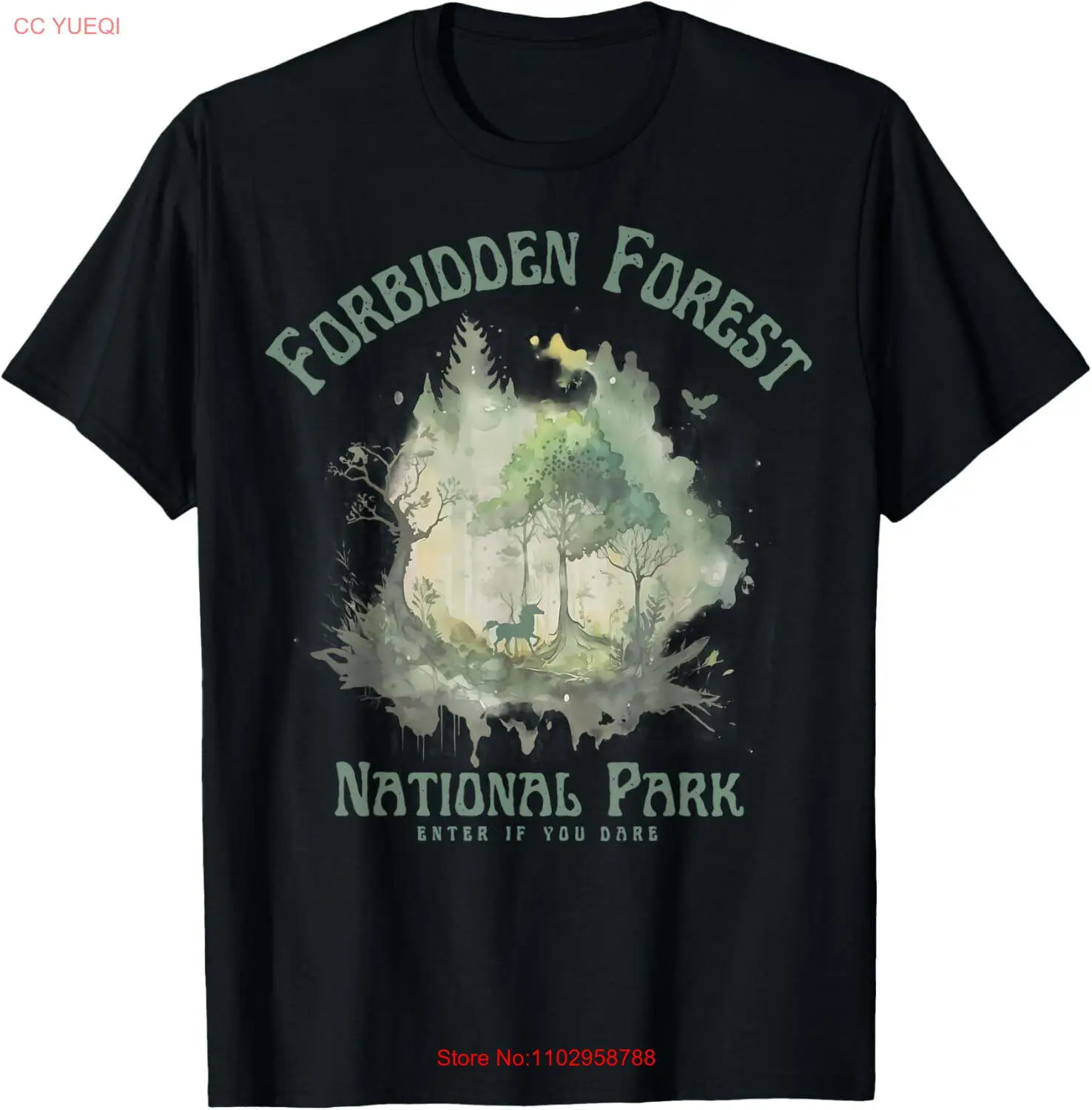 Футболка для походов и кемпинга в национальном парке Запретный лес
