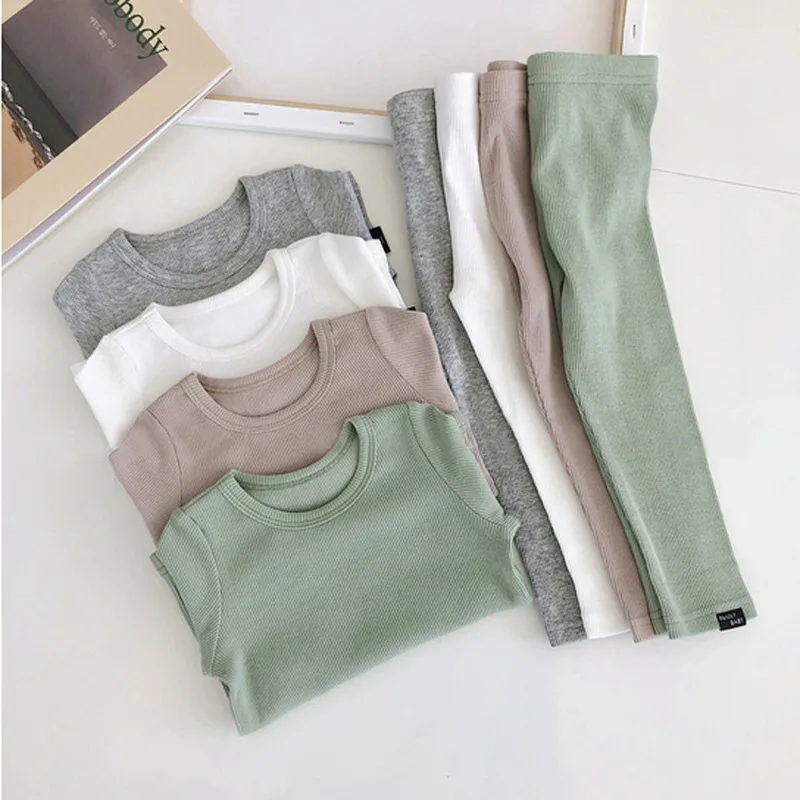 

New Baby Kids Pajamas Sets Cotton Boys Sleepwear Suit Autumn Girls Pajamas Long Sleeve Pijamas Tops+Pants 2pcs Children Clothing