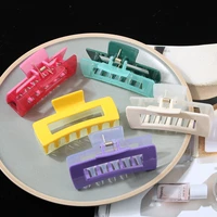 two color acrylic acetate plastic hair claw clip women large 10 5 cm rectangle designer claw hair clips for thick hair