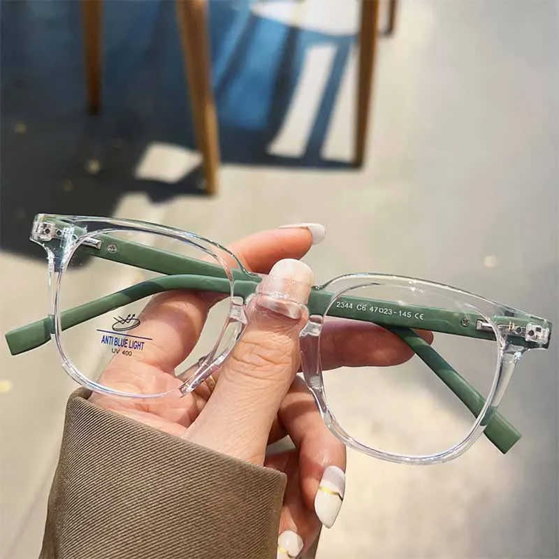 

NYWOOH Fashion Square Glasses Frame Women Transparent Anti Blue Light Computer Eyewear Clear Lens Retro TR90 Eyeglasses Frames