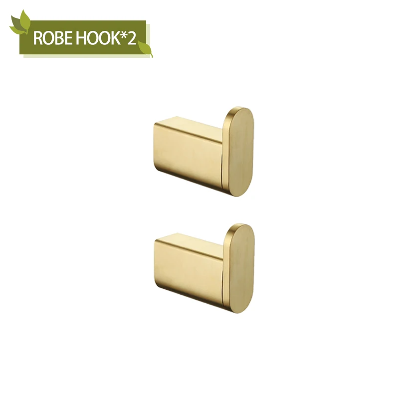 

Матовое золото, аксессуары для ванной комнаты, наборы оборудования, вешалка для полотенец из нержавеющей стали 304, барный крючок, держатель для туалетной бумаги, держатель для чашки, мыла