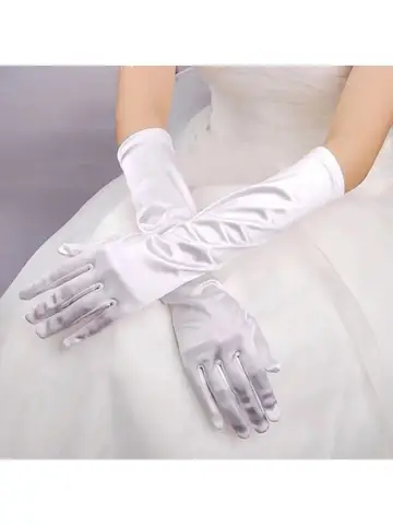 Женские атласные перчатки Luva De Noiva