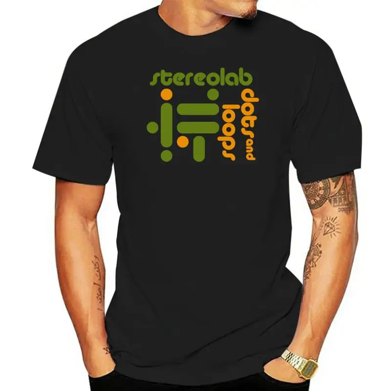 

Men t-shirt Stereolab Dots Loops Fanart Design tshirt Women t shirt