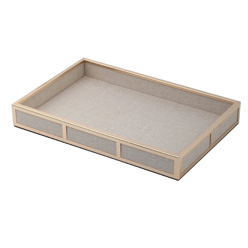 

Металлический поднос для хранения ювелирных изделий, прямоугольный лоток для хранения косметики, маленький настольный поднос для хранения...