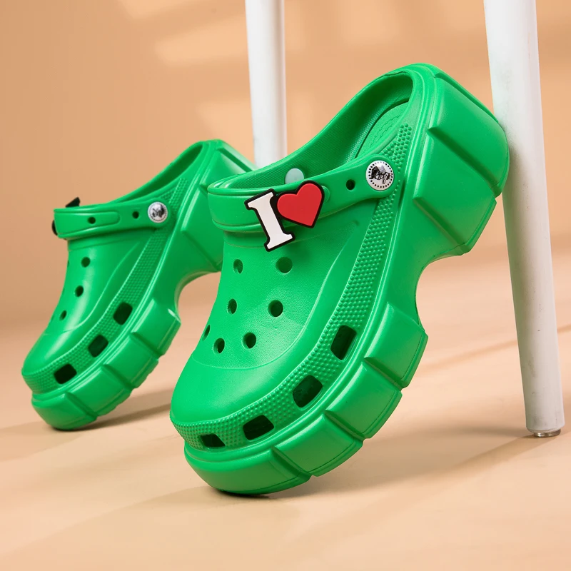 Сандалии женские на платформе мягкие удобные тапки из ЭВА без застежки пляжная