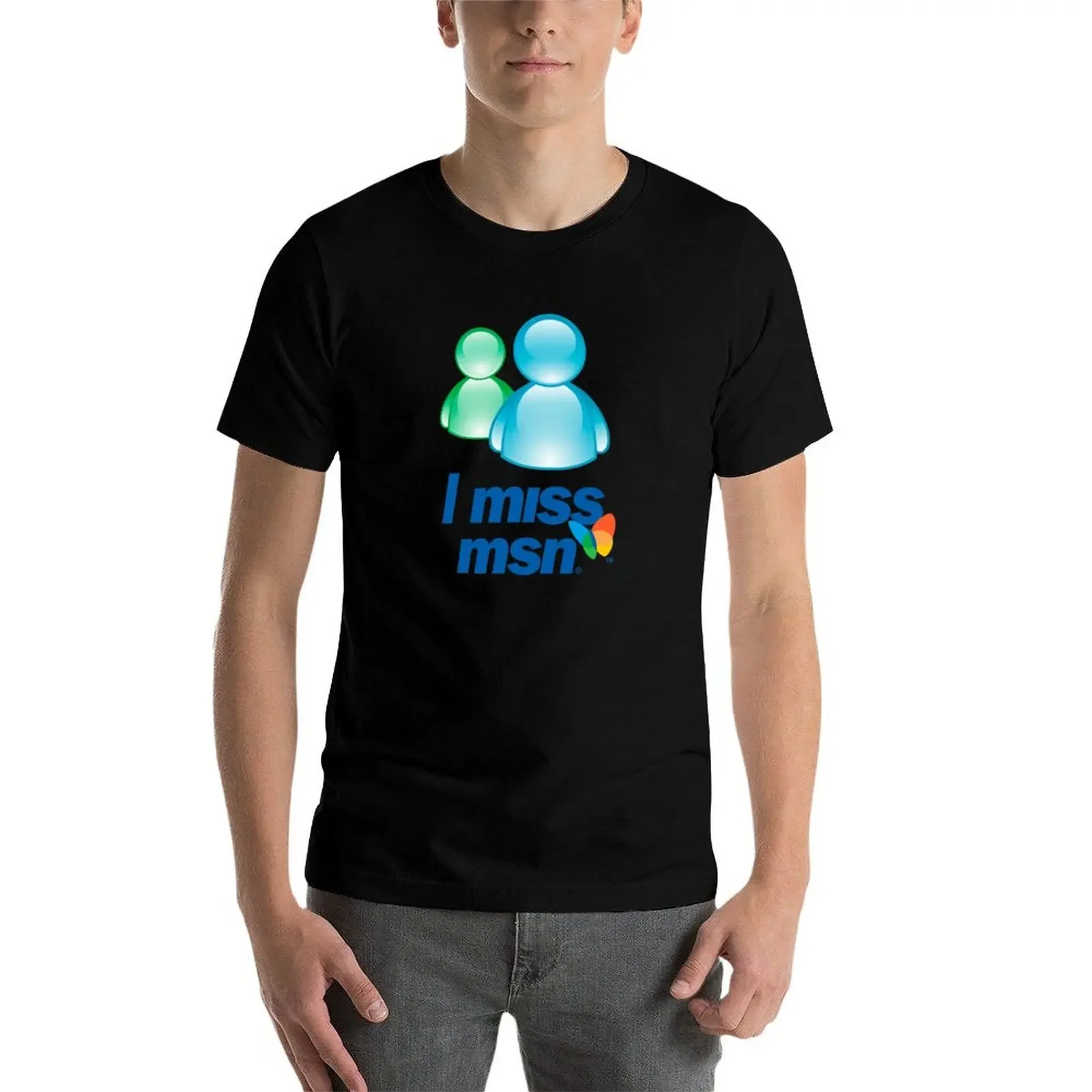 I Miss msn облегающая футболка с v-образным вырезом для мальчиков мужские футболки