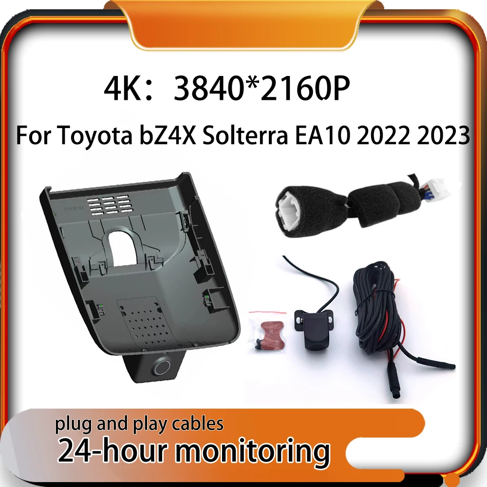

New Plug and Play Car DVR Dash Cam Recorder Wi-Fi GPS 4K 2160P For Toyota bZ4X Solterra EA10 2022 2023