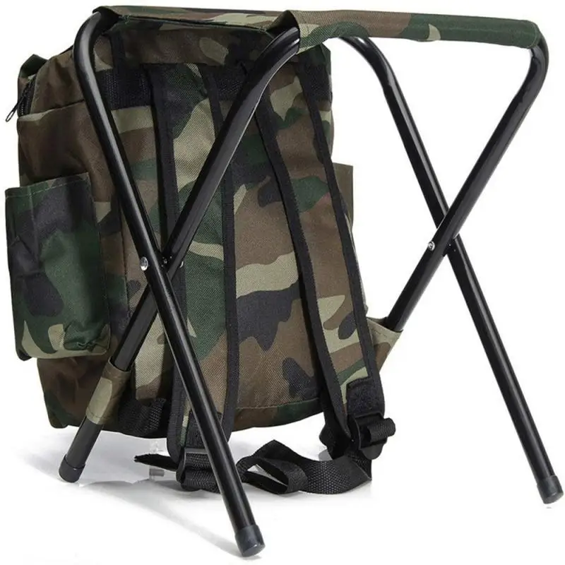 

Portable Folding Fishing Chair Bag Fishing Backpack Chair Stool Wear-resistantv for Outdoor Hunting Climbing Camping Equipment