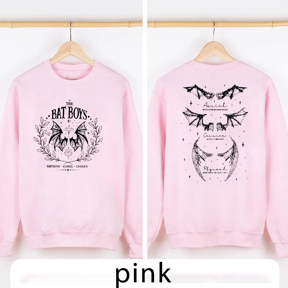 Толстовка с капюшоном Летучая мышь Винтаж Acotar Bookish Sweatshirt The Night Court Illyrians A of Thorn and