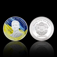 president of ukraine zelensky silver coin newest famous person sliver plated coin commemorative coin business souvenir gifts
