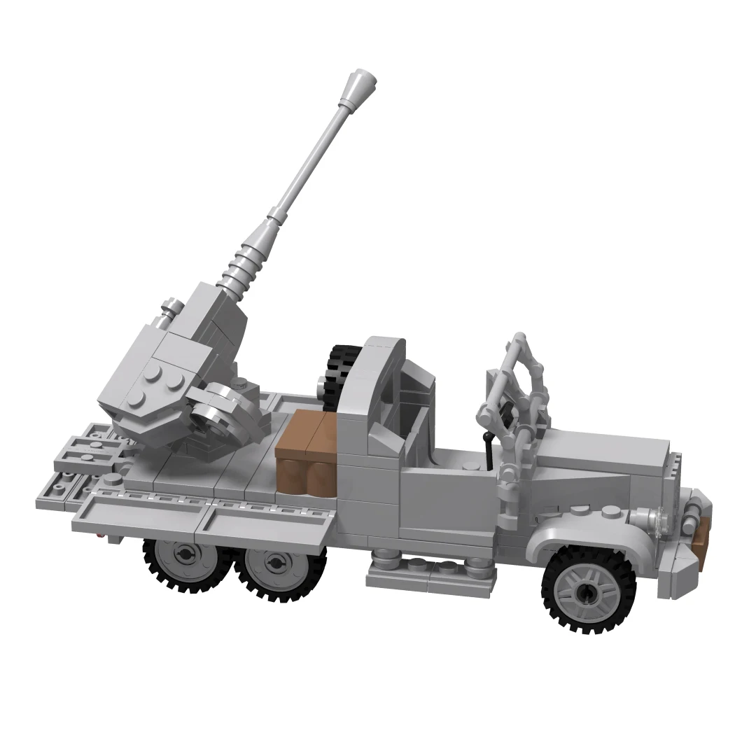 

Конструктор военное оружие WW2, грузовик, строительный блок MOC, военный кирпич, Обучающие сборные креативные игрушки для детей, подарки для де...