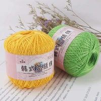 popular korean no 8 lace thread manual hook weaving handicraft diy mercerized milk cotton pure cotton fine wool