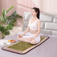 fanocare noblemat g1000 natural gemstone far infrared negative ion therapy mat jade electric heating massage mattress pad