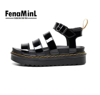 women ins hot sandals with low heels flat casual genuine cow leather sandal summer fashion ladies luxury sandal handmade