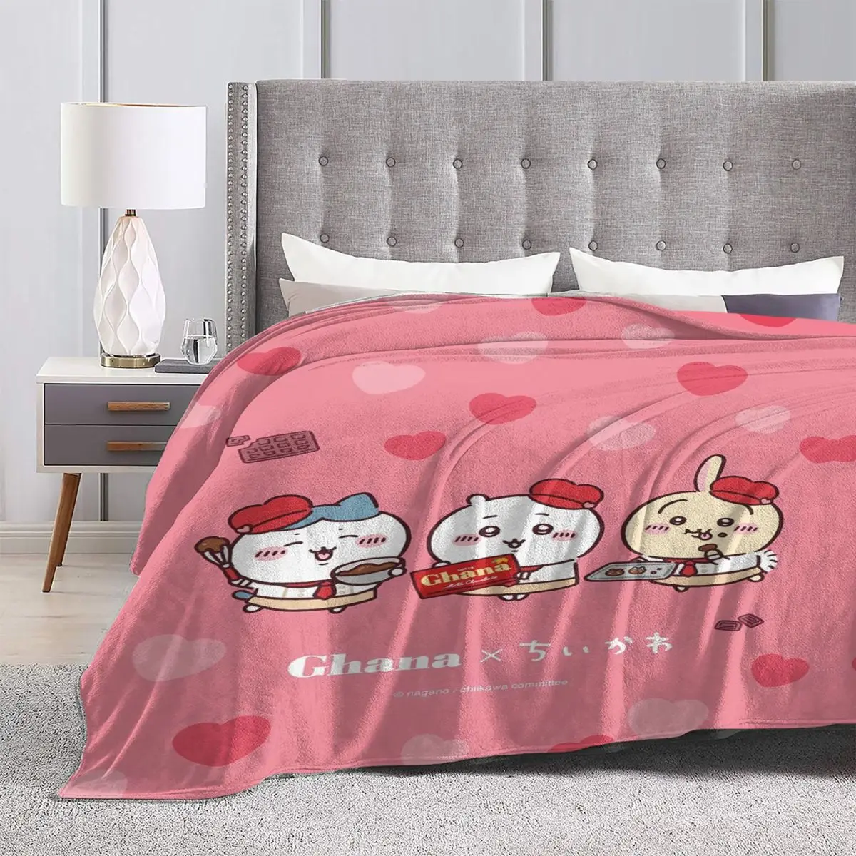 Одеяла Chiikawa декоративное фланелевое одеяло для дивана кровати теплый мягкий