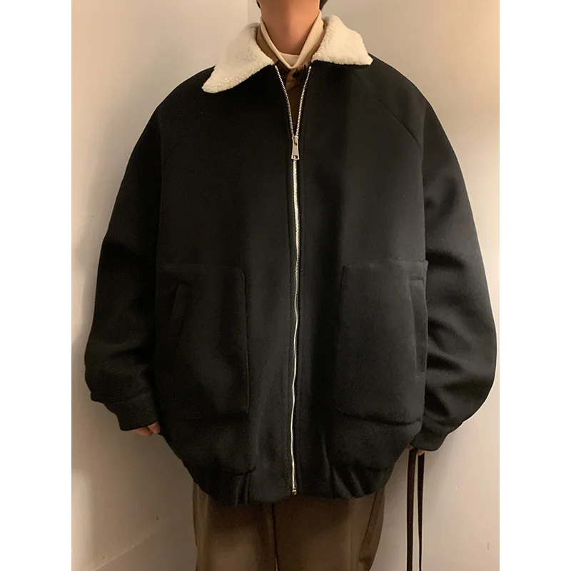 Winter Jacket Men Warm Fashion 3-color Thickened Jacket Men Streetwear Korean Loose Thick Short Coat Mens Parker Clothes M-3XL