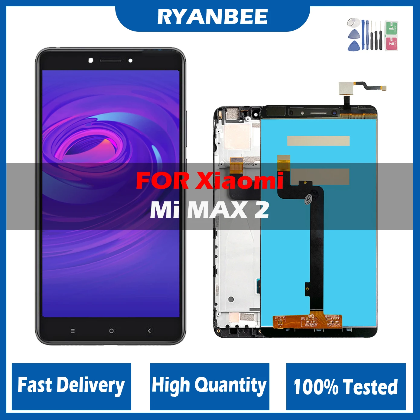 

6,44 "оригинальный экран для Xiaomi Mi MAX 2 ЖК-дисплей MDE40, MDI40 сенсорный экран дигитайзер в сборе Замена для MAX2 MiMAX2