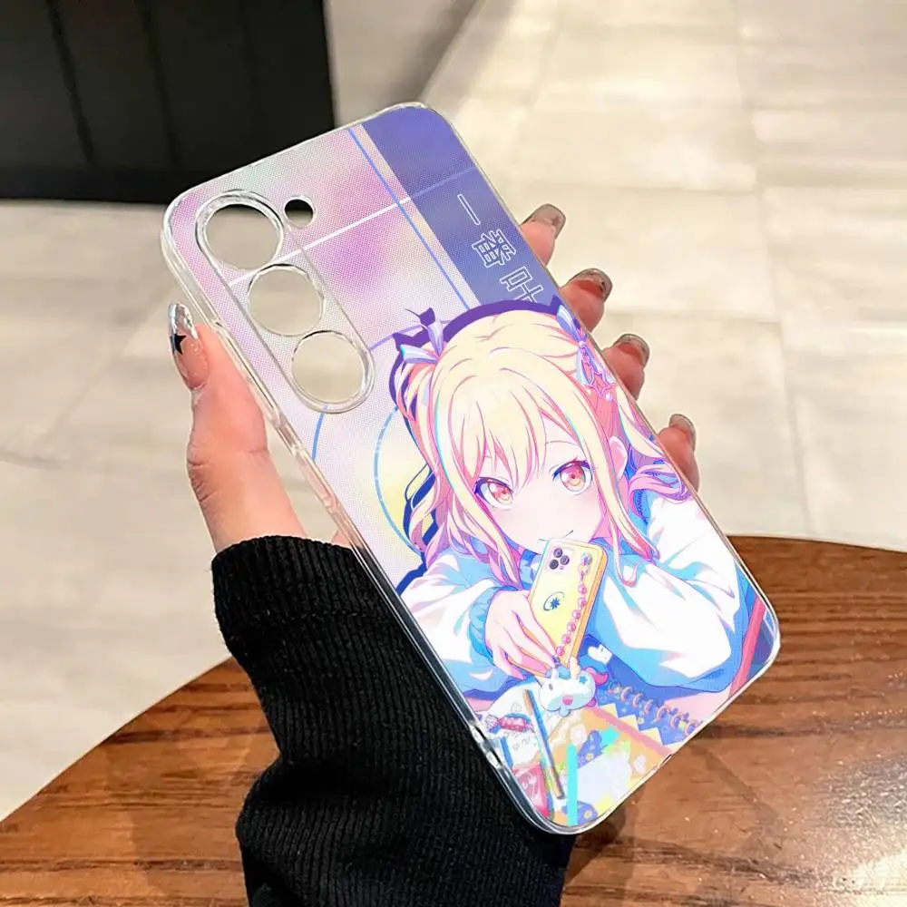Фото Чехол для телефона Tenma Saki Game P-Project S-Sekai для Samsung A10,12,20,21S,30,31,40,50,51,52,70,71, прозрачный чехол №4