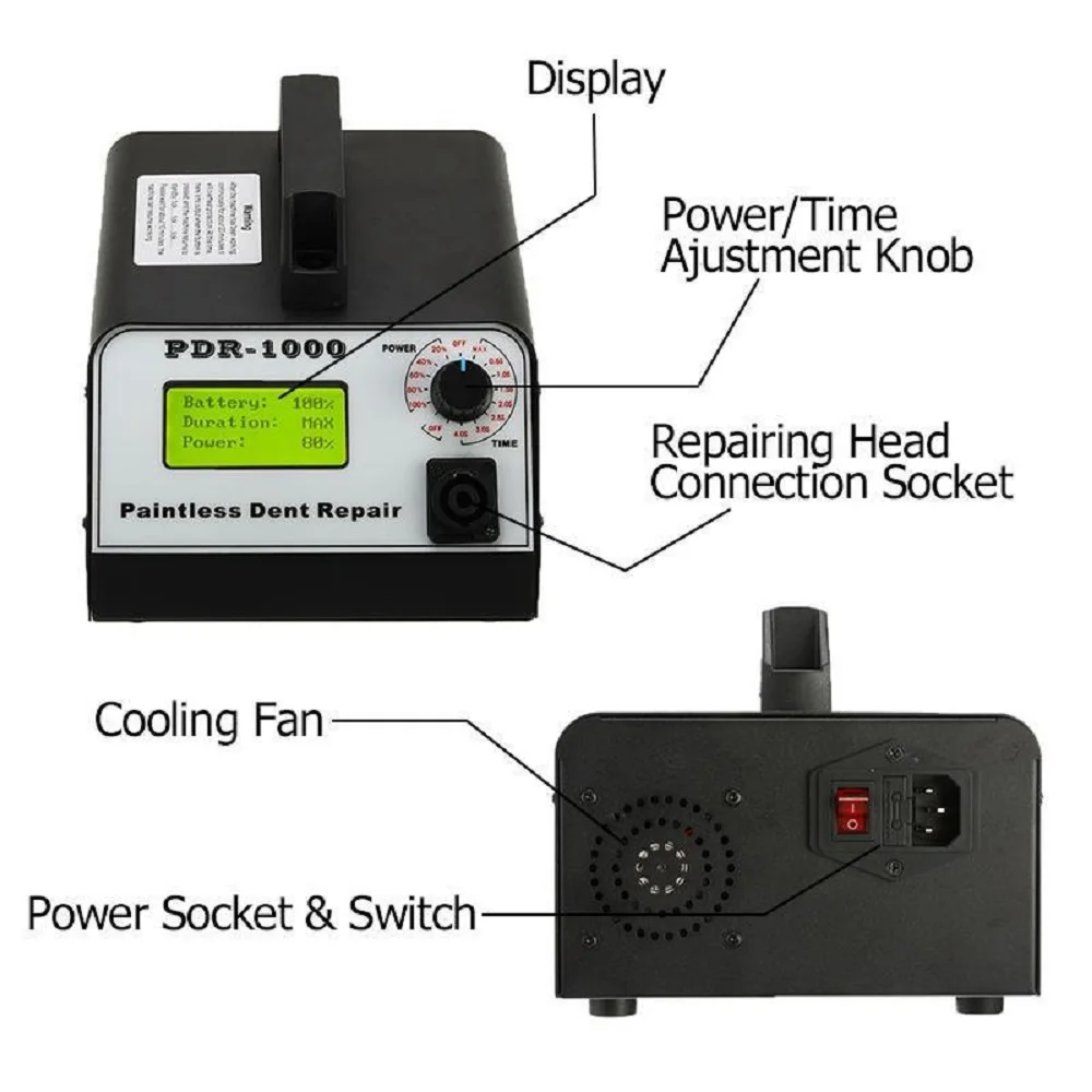 1000 Вт Инструмент для индукционного нагревателя PDR1000 PDR Автомобильная краска