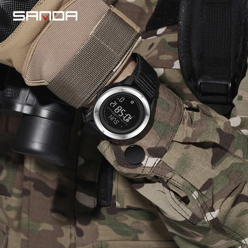 SANDA 2197 мужские цифровые спортивные часы