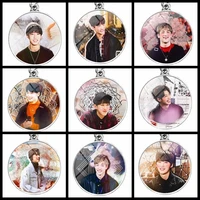 kpop stray kids time gem keychain metal keychain alloy pendant european and american jewelry bag pendant gift fan collection