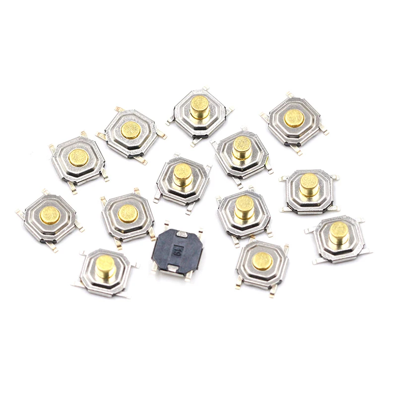 100 шт./лот SMD 4*4*1 5 мм 4x4x тактильный тактовый Микропереключатель Мгновенный |