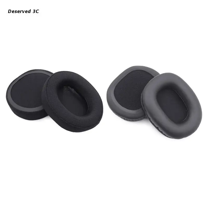 

R9CB 2pcs Earpads Ear Cushion Replacement Ear Muffs Headphone Cushion Pad Compatible with Arctis 1 3 5 7 9 9X Pro