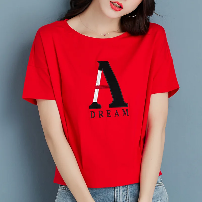 

Short-sleeved t-shirt women's summer shirt Black