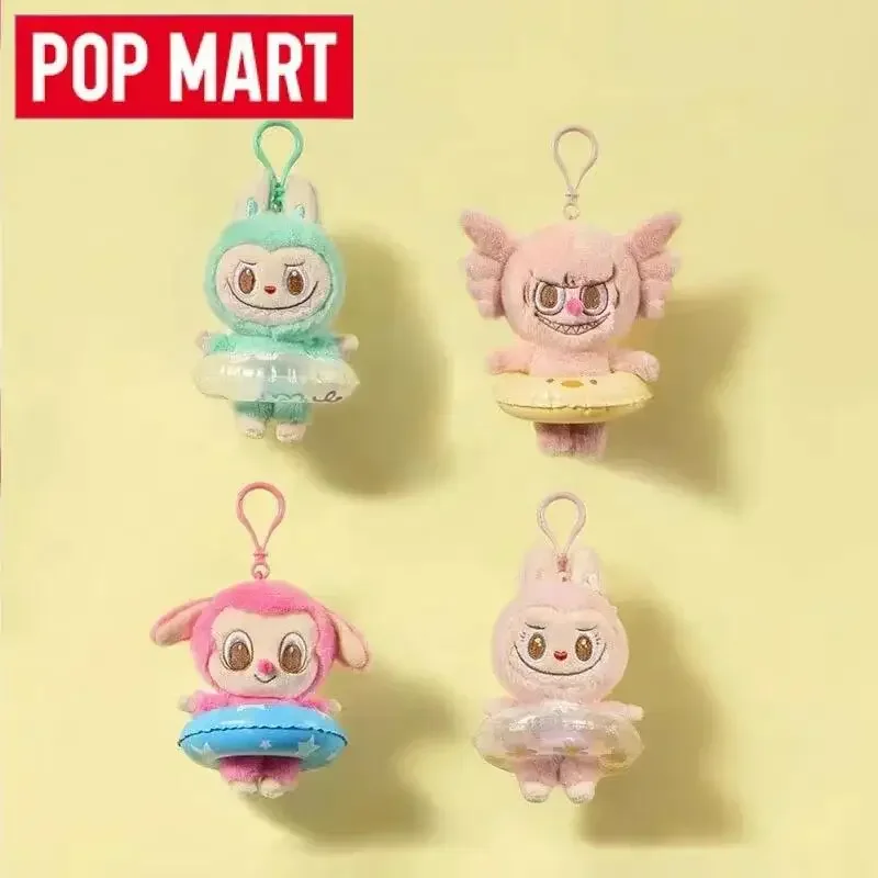 Фото POP MART THE MONSTERS Labubu Party Series: Плюшевый брелок-подвеска «Плавательный круг», милые игрушки-сюрпризы в закрытой упаковке №4