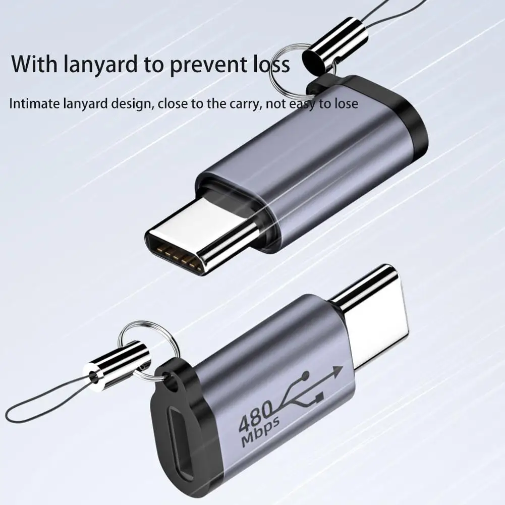 

For iPhone 15 Mobile Phone Charging Conversion 8pin To Type-c Conversion Head Extender Plug and Play Charger Adapter