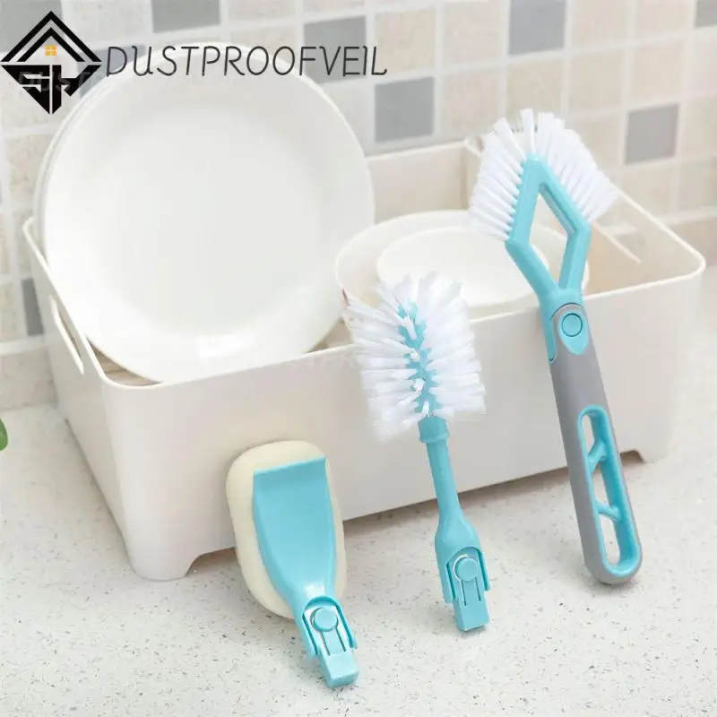 

Household Sponge Brush Replaceable Crevice Brush Household Cleaning Appliances Multifunctional Brush Wear-resistant No Dead Ends