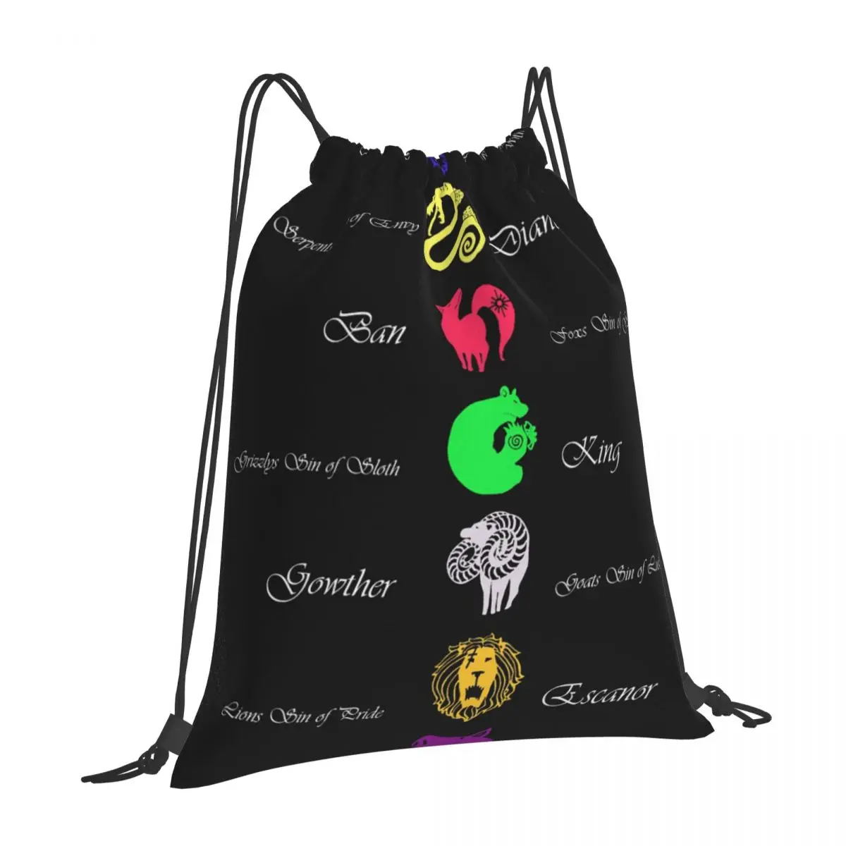 Сумка на шнурке под семи смертных грехов 2 сумки рюкзаки сумка для обуви