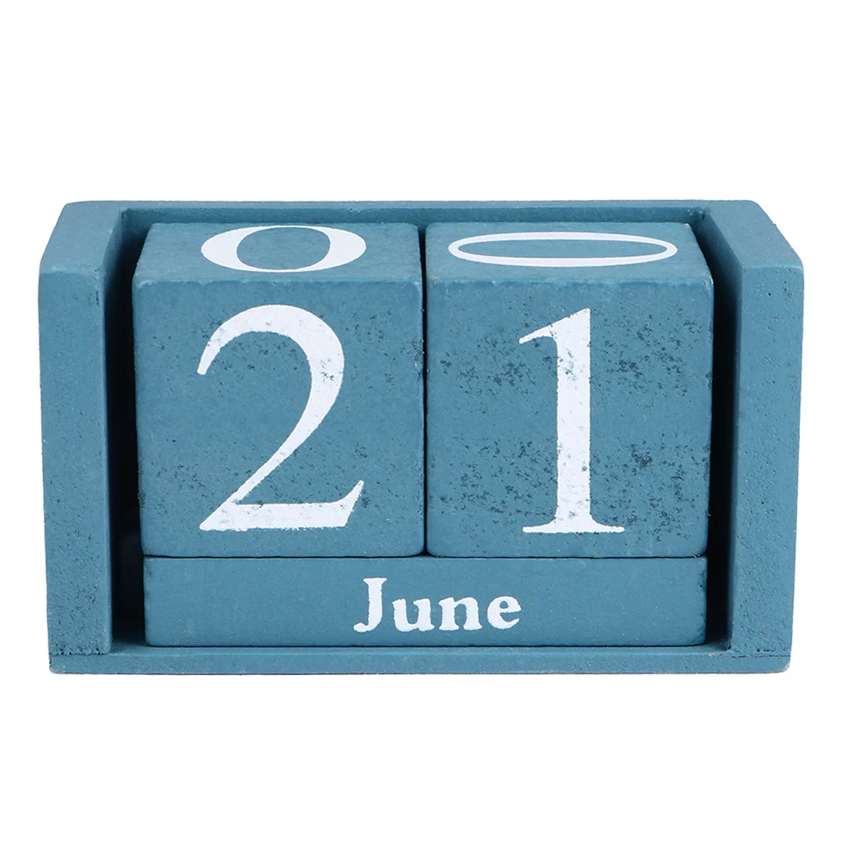 

Wooden Perpetual Calendar Desktop Block Month Date Display Home Office Decoration