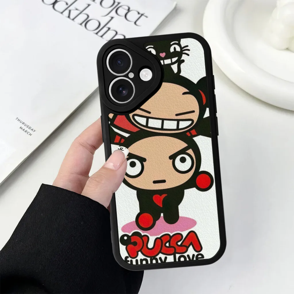 Чехол для телефона iPhone 16 Pro Max силиконовый чехол с рисунком P-Pucca Garu